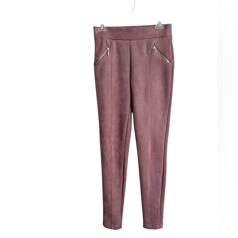 •Stoosh microsuede stretch pants. Size M. Mauve